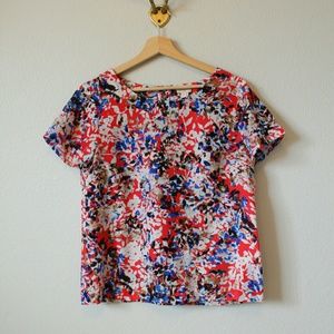 J. Crew Floral Print Shirt